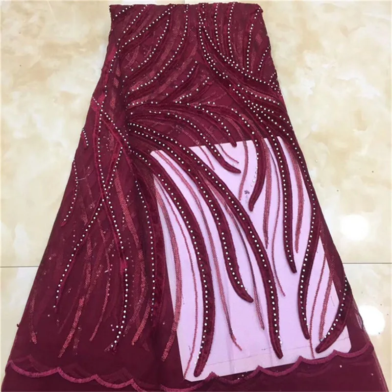 Черный фиолетовый новейший стиль зеленый высокое качество африканская бархатная кружевная ткань с камнями нигерийские кружевные ткани для свадебной вечеринки L