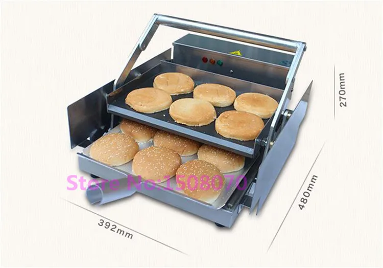 electric hamburger toaster machine
