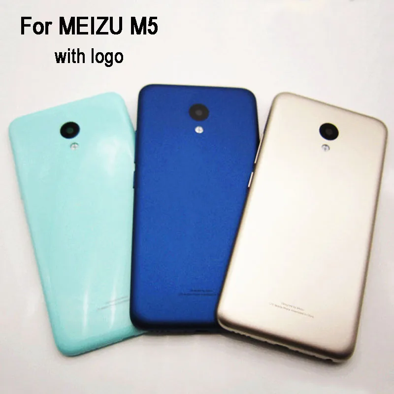 

Original new Battery Door Back Cover Housing Case For MEIZU M5 5.2 Inch With Camera Lens+Power Volume Buttons with logo