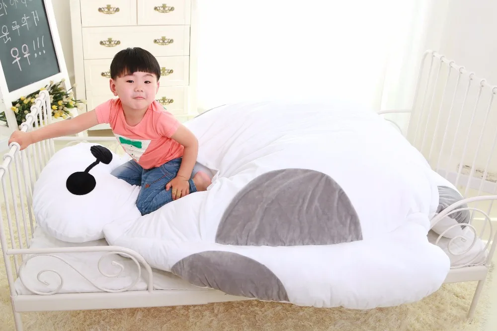 Супер большой мультфильм Baymax гигантский плюшевый с наполнителем Большой Герой 6 мягкие игрушки ленивый диван кровать татами кровать totoro Beanbag коврик пол матрас