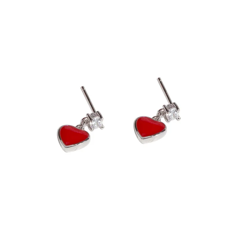 Серьги из стерлингового серебра 925 пробы с четырьмя когтями женские корейские