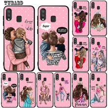 Модная футболка «Супермен» для мамы, папы, для девочек и мальчиков детская ложка из мягкого силикона, чехол для крышки samsung Galaxy A50 A10 A20 A30 A40 A70 M10 M20 защитный чехол Etui