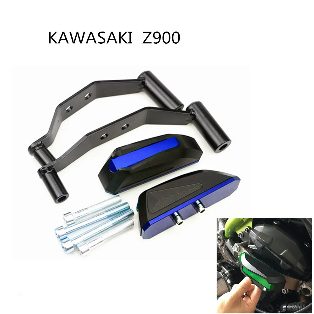 

Motorcycle accessories For Kawasaki Z900 2017 2018 Falling Protectors CNC Aluminum Frame Slider Anti Crash Cap Engine protection
