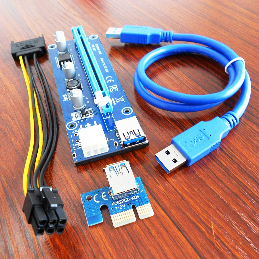 bilder für 100 Teile/los VER 007 Riser 6PIN Stromkabel pci express riser card PCI-Riser bergbau für BTC ETH Miner Maschine Kabel Sets gpu eth bilder für 100 Teile/los VER 007 Riser 6PIN Stromkabel pci express riser card PCI-Riser bergbau für BTC ETH Miner Maschine Kabel Sets gpu eth