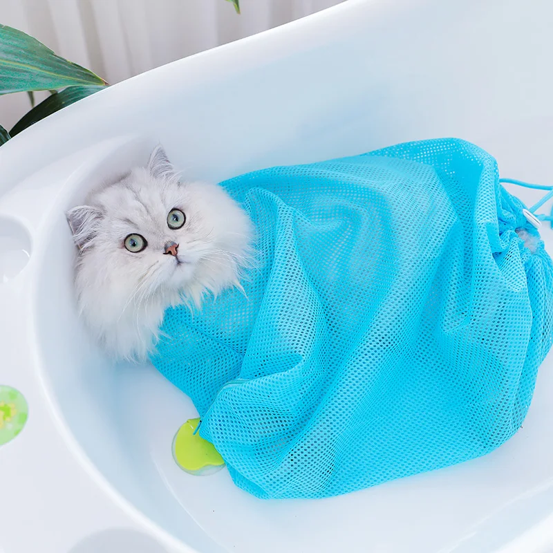 Solid Cat Bathing Bag Puppy Cats Grooming Washing Bags No Scratching Bite Restraint Cat Bath Clean Bag Pets Cat Supplies YT0015 Solid Cat Bathing Bag Puppy Cats Grooming Washing Bags No Scratching Bite Restraint Cat Bath Clean Bag Pets Cat Supplies YT0015
