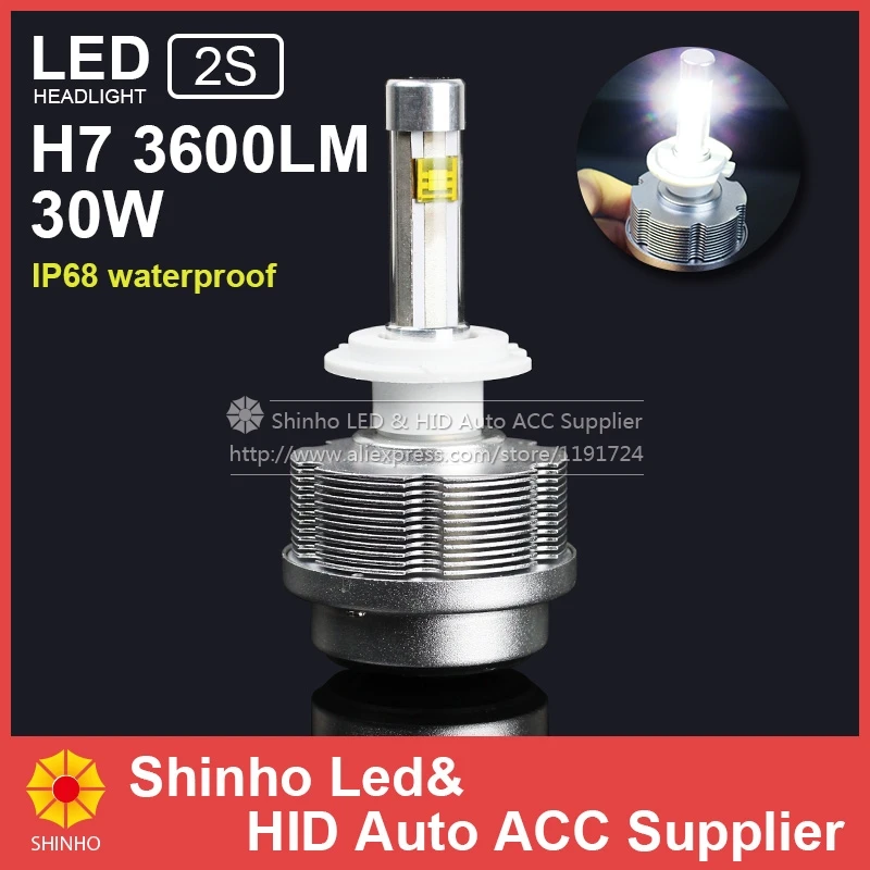 

Super Bright 60W H7 Xenon White 6000K Car LED Headlight Conversion Lamp Kit 7200lm Replacement Bulb DRL