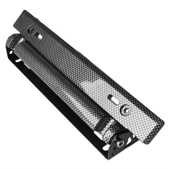 

Free shipping Universal New 1 Pc Racing Carbon Fiber Adjustable Number Auto Car License Plate Frame Holder