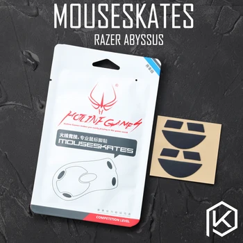 

Hotline games 2 sets/pack original competition level mouse feet skates gildes for razer abyssus 0.6mm thickness