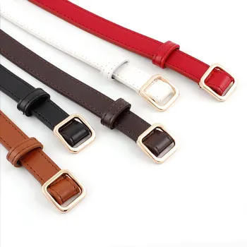 

High Quality Faux Leather Unique 5 Colors New Fashion Womens Designer Round Casual Ladies Belts 2019 Adjustable Waist Belt