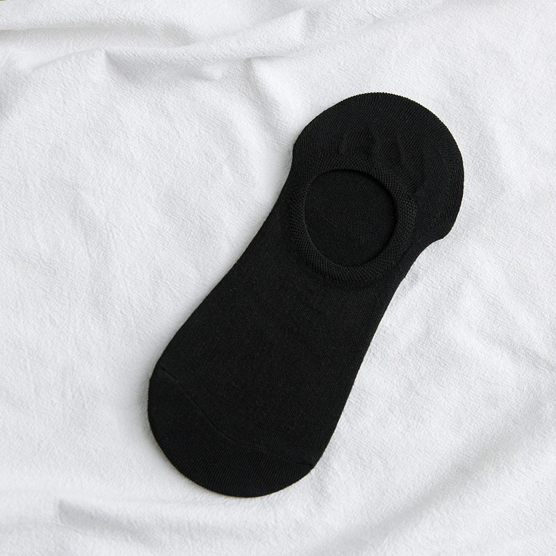 Весенние и летние новые мужские невидимые носки, хлопковые носки для пары, силиконовые Нескользящие однотонные женские носки-башмачки
