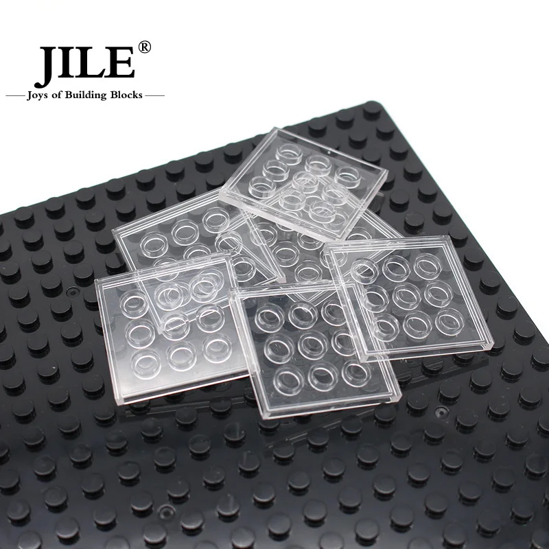 Koop Gratis Verzending! Moc Tegel 4*4 Tablet DIY Enlighten Blok Bakstenen Compatibel met Assembleert Deeltjes