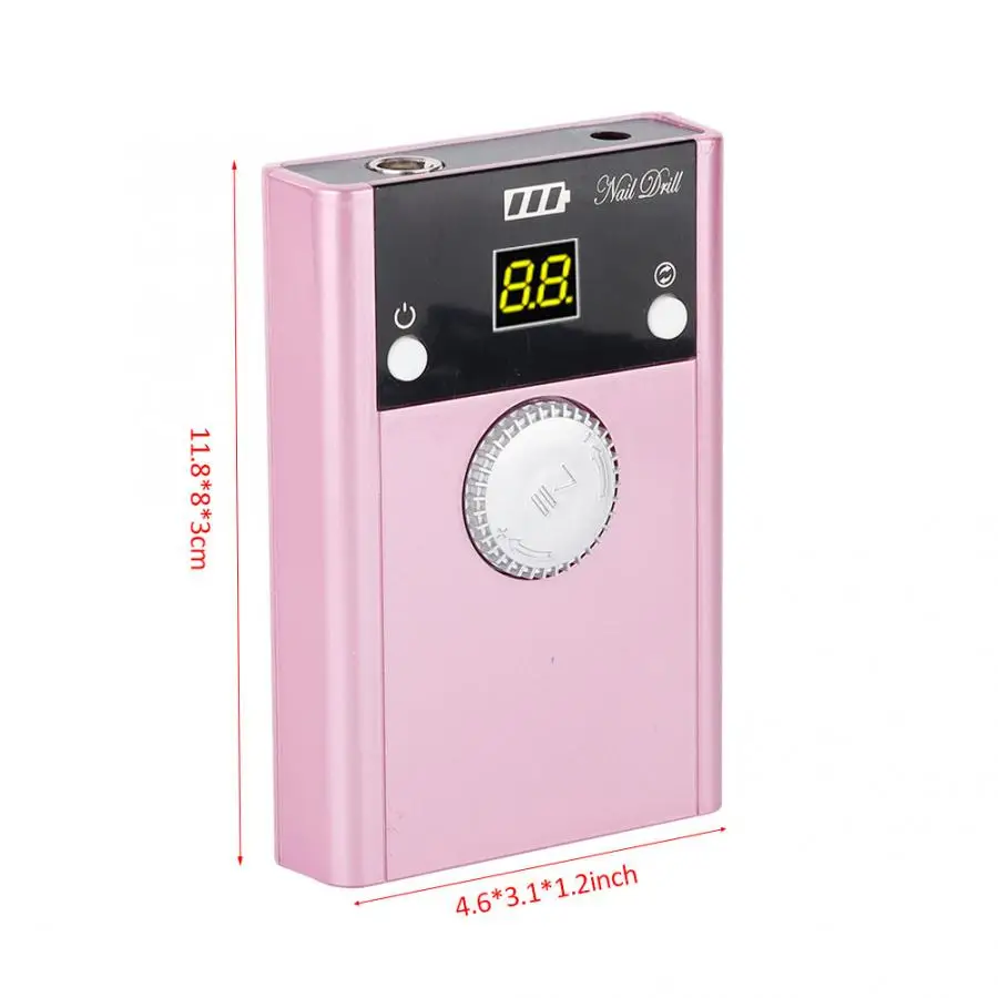 40000rpm Professional Electric Nail Polisher Manicure Pedicure Polishing Nail Drill Machine Kit with EU US Plug