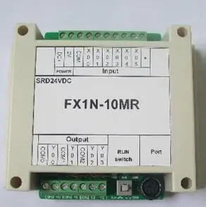 

PLC Industrial Control Board Single Chip Microcomputer Control Board Programmable Controller FX1N-10MR Shell SRD24VDC sensor