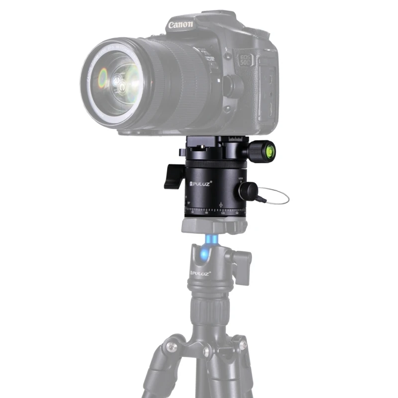 PULUZ DLSR Camera Tripod Ball Head Quick Release Professional Aluminum Alloy Panoramic Indexing Rotator Ball Head Tripod Head PULUZ DLSR Camera Tripod Ball Head Quick Release Professional Aluminum Alloy Panoramic Indexing Rotator Ball Head Tripod Head