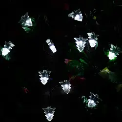 Новый LED лампы Строка Солнечный свет 4.8 м 20LED Рождество Елка Форме светлый праздник дома Дерево завесы Украшения украшения