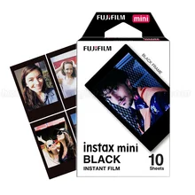 Original Fuji Fujifilm Instax Mini 8 9 Film Black 10 Sheets For 9 8 50s 7s