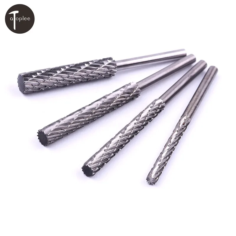 1pcs 3mm Shank High Speed Steel Rotary Bur Cutter Set 3mm 4mm 5mm 6mm