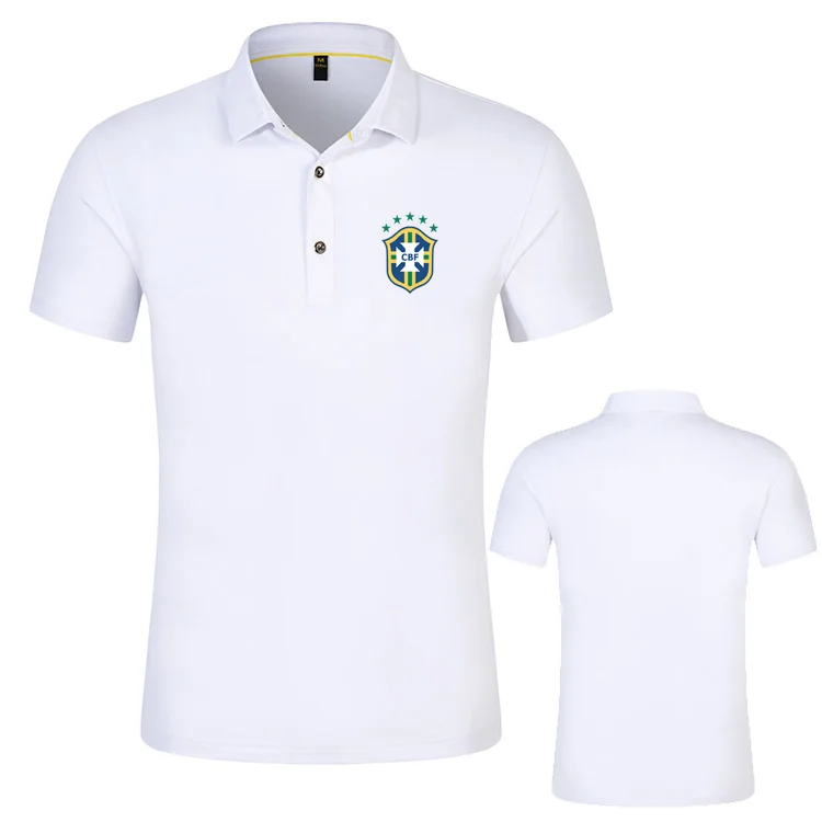 

Brand New Men Polo Shirts Brazil Ronaldo Ronaldinho Kaka Neymar Pele Marcelo Mens Casual 2019 Summer Luxury Masculina Cotton