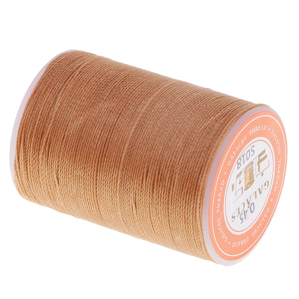 5 Spools 0.45mm Thread Sewing Stitching Waxed Cord Multicolor Polyester Crafts Leather Sewing  for general Household Saddles 