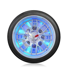 Новые поступления креативные СВЕТОДИОДНЫЕ Цифровые Автомобильные шины настенные часы экзотические персонализированные светодиодный светильник растущие часы декор для автомобиля