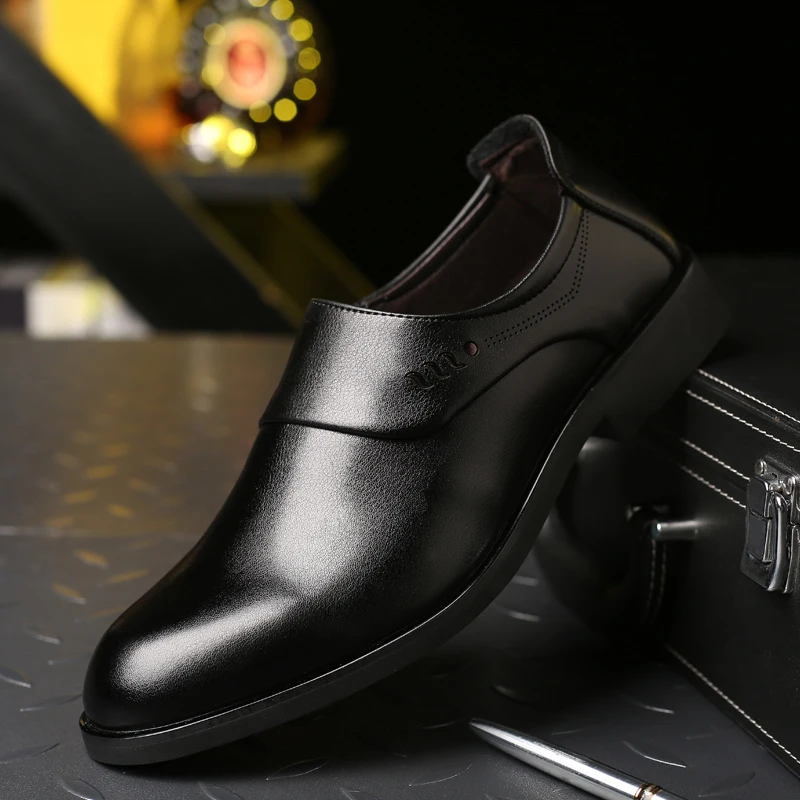 classic leather mens dress shoes luxury brand slip on male footwear wedding work flat office formal italian oxford shoes for men (15)