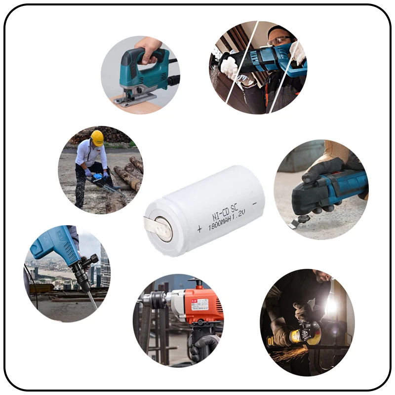 18 шт. SC 1800 мАч 1 2 в никель кадмиевая батарея Аккумуляторы для makita bosch B & D Hitachi metabo