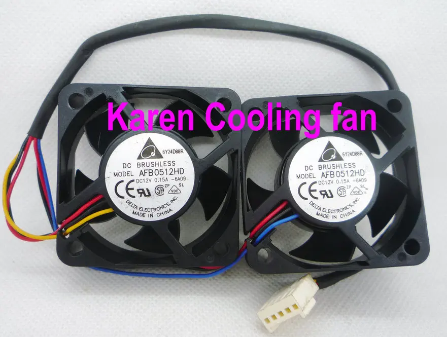 DELTA 5CM AFB0512HD 5020 12V 0 15A 3wire font b server b font Cooling Fan 1set