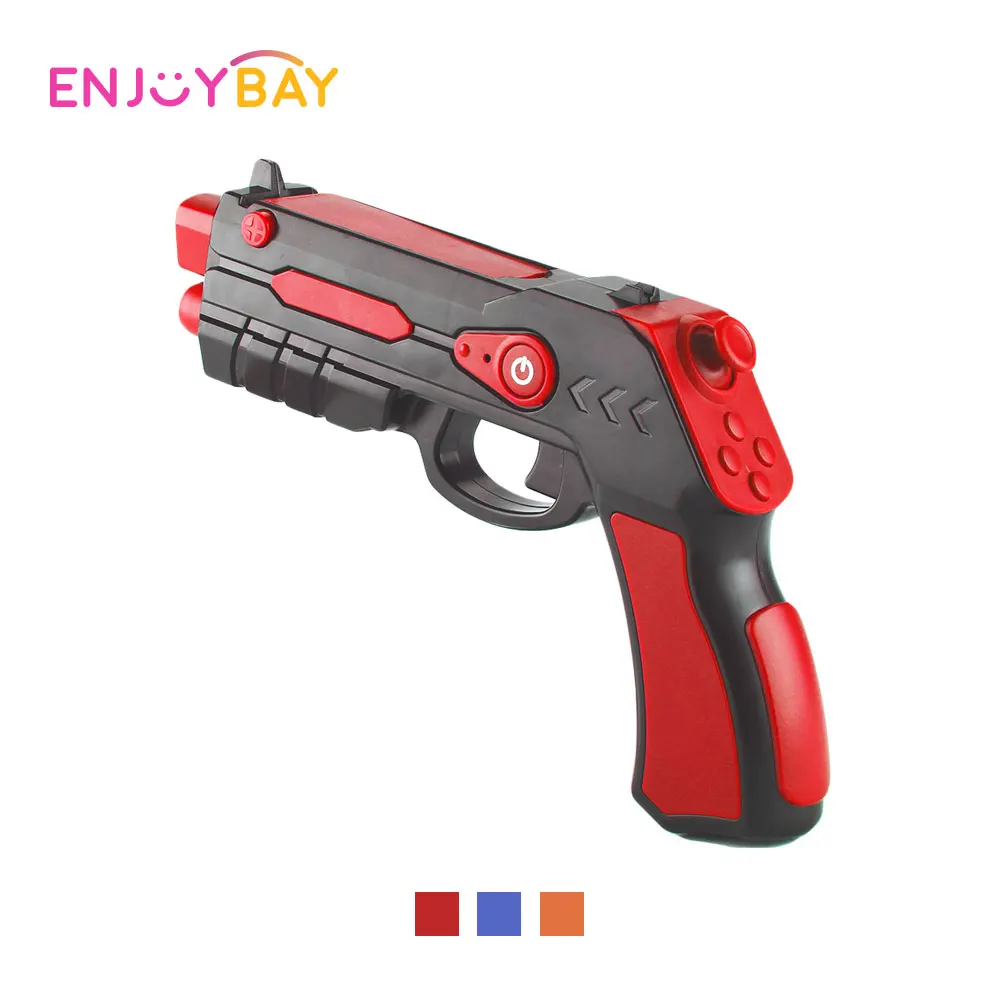 

Enjoybay Wireless Bluetooth AR Gun Toys Phone Game Controller Sensing Pistol with Phone Holder Airsoft Gun for Gamers Kids Toy