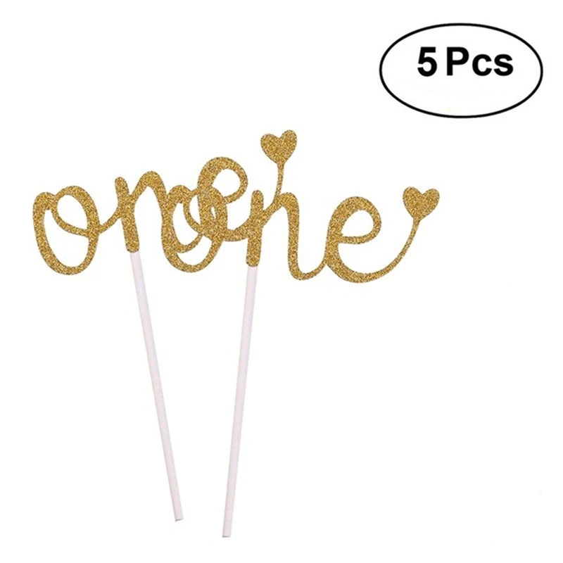 5 шт. декоративные золотые топперы для капкейков 1 шт.|sign|sign decorsign wedding |