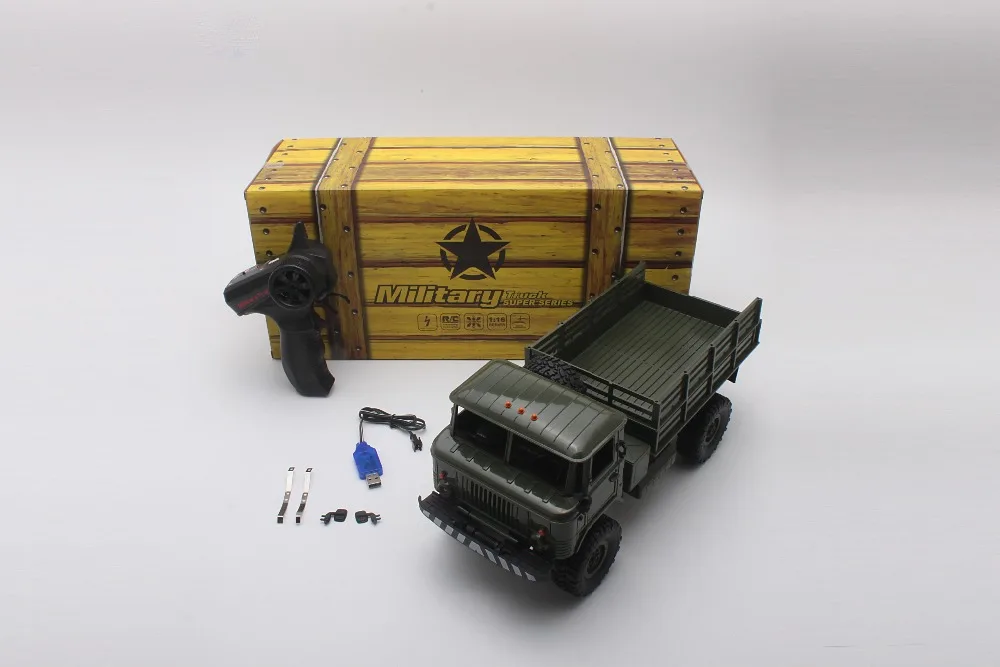 1:16 RC альпинистский военный грузовик Мини 2,4G 4WD внедорожные RC грузовики внедорожные гоночные автомобили RTR светодиодный фары подарок для мальчиков