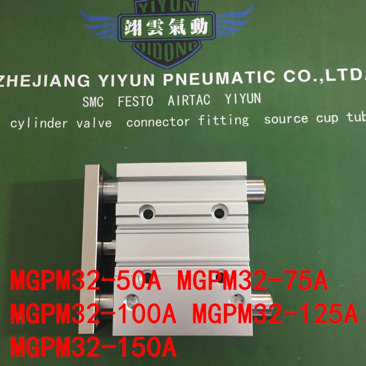 

MGPM32-50A MGPM32-75A MGPM32-100A MGPM32-125A MGPM32-150A MGPL Pneumatic components Thin three Rod Guide Pneumatic Cylinder