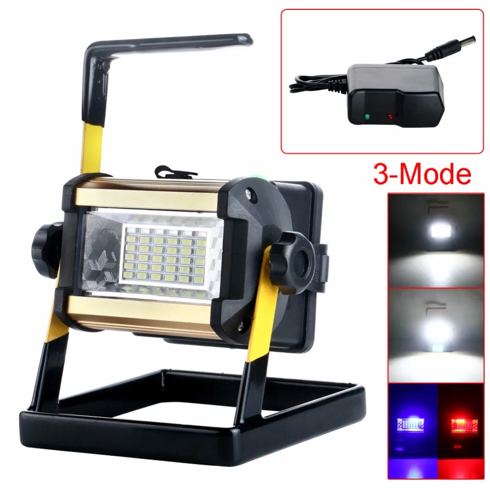 Super Bright 36LED 50W 3Modes Outdoor Waterproof Portable Rechargeable