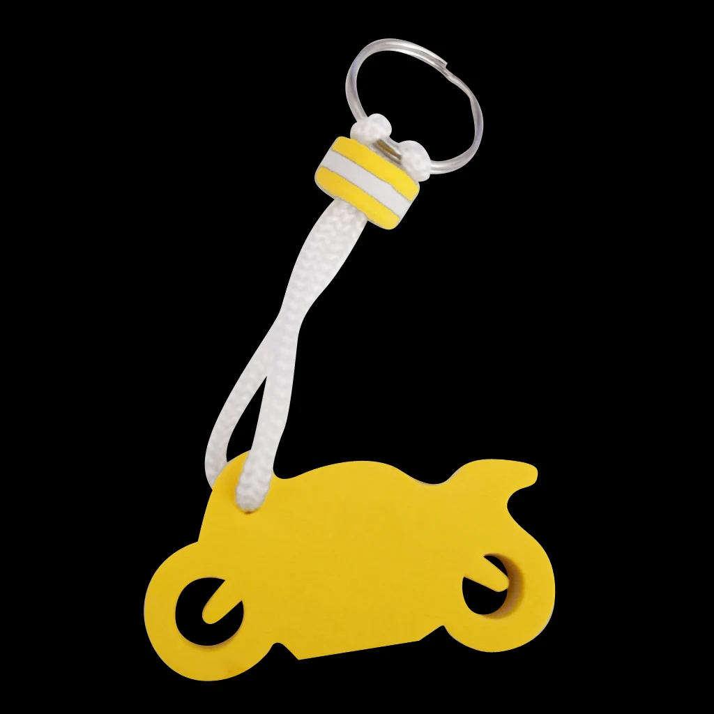 MagiDeal EVA Floating Motorcycle Shape Keyring Keychain Key Holder for Sailing Marine Boating Kayak Yacht Water Sports 