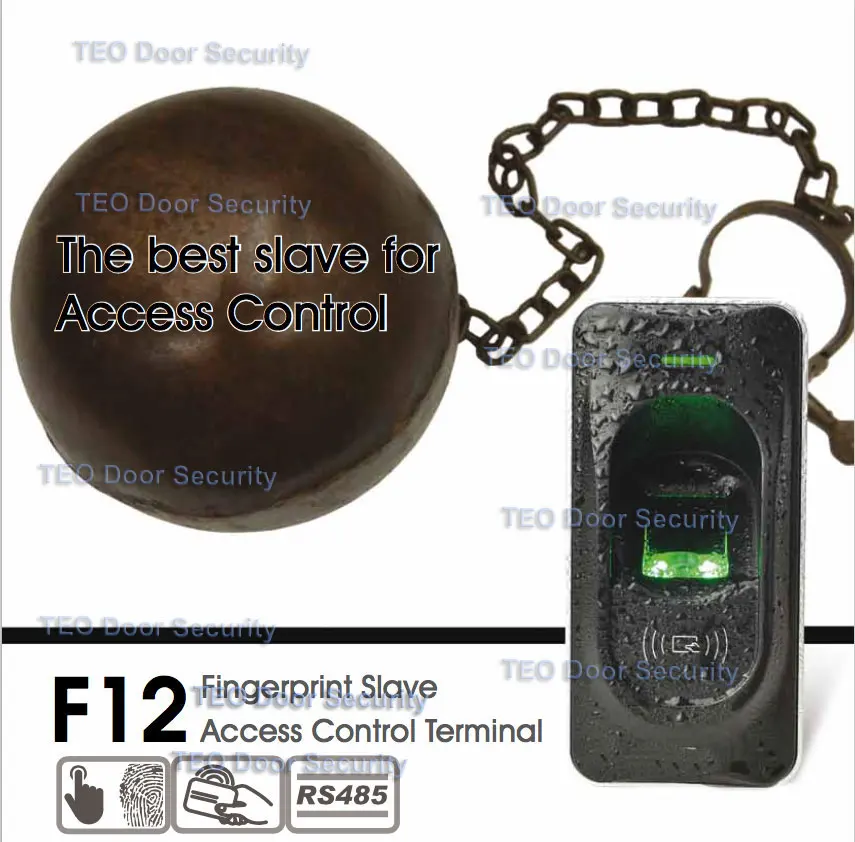 IP65 Номинальная дактилоскопическая система контроля доступа ZK F12 FR1200 Master для ZK F7 F18 TF1700 ZKFinger VX10.0 RS485 связь