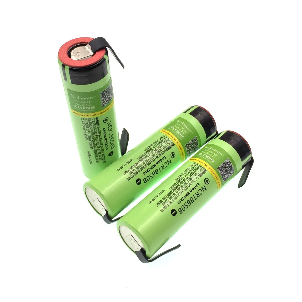 NCR18650B 3,7 V 3400 mAh 18650 перезаряжаемая литиевая батарея подходит для фонарика Panasonic+ никелевая пленка DIY