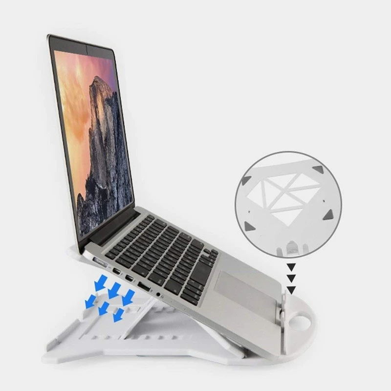 Notebook Stand Cooling Base Foldable Notebook Stand Rotatable Folding Portable Lift Stand Bracket Computer Base Cooling