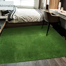Европейский Простой однотонный зеленый/розовый/серый ковер нескользящий моющийся коврик для прихожей мягкий и уютный коврик для спальни