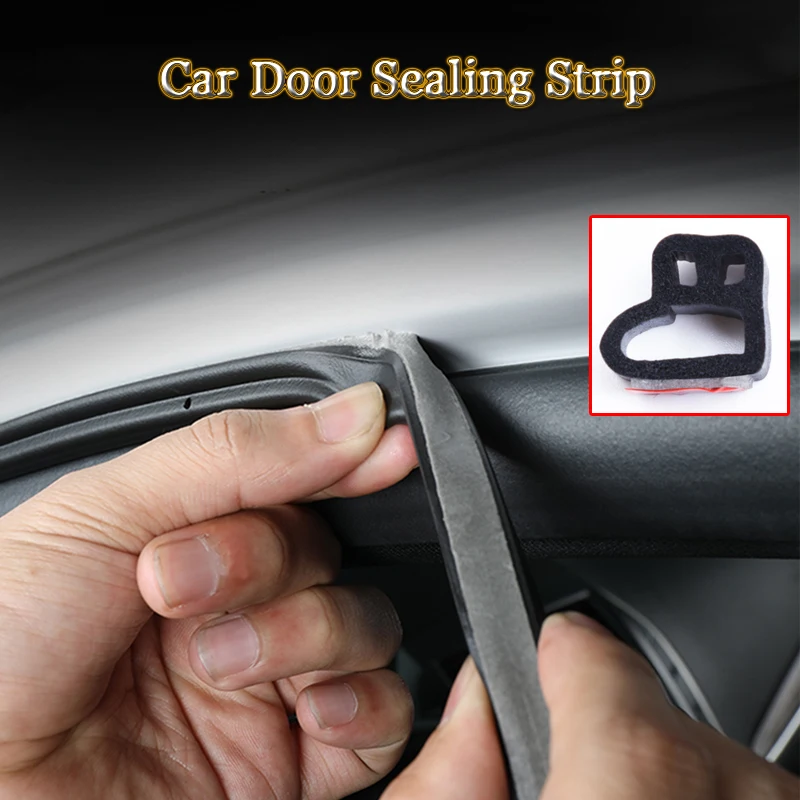 Car styling Rubber Car Door Seal Strips Stickers Trunk Soundproofing