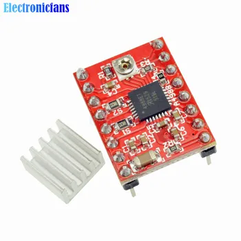 

5Pcs Reprap Stepper Driver A4988 Stepper Motor Driver Board Module For Arduino 3D Printer Parts Accessory With Heatsink Red