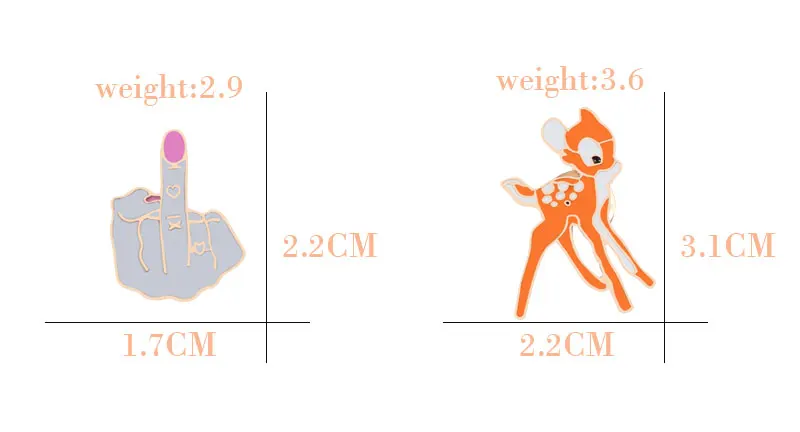 8 шт./набор, милый Sika, олень, овца, значок с кроликом, булавки, джинсовые куртки, отворотом, эмалированная брошь-кнопка, Детские Мультяшные броши, Подарочные ювелирные изделия