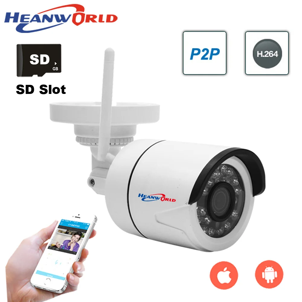 IP камера наружная беспроводная 1080P 2 МП Wi Fi слот для SD карты|2mp wifi|camera onvifsurveillance ip |