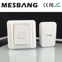 Не нужен аккумулятор с вилкой питания для ЕС, США, Австралии, Великобритании, беспроводной дверной звонок 433hmz с колокольчиком, не нужен кабель для установки