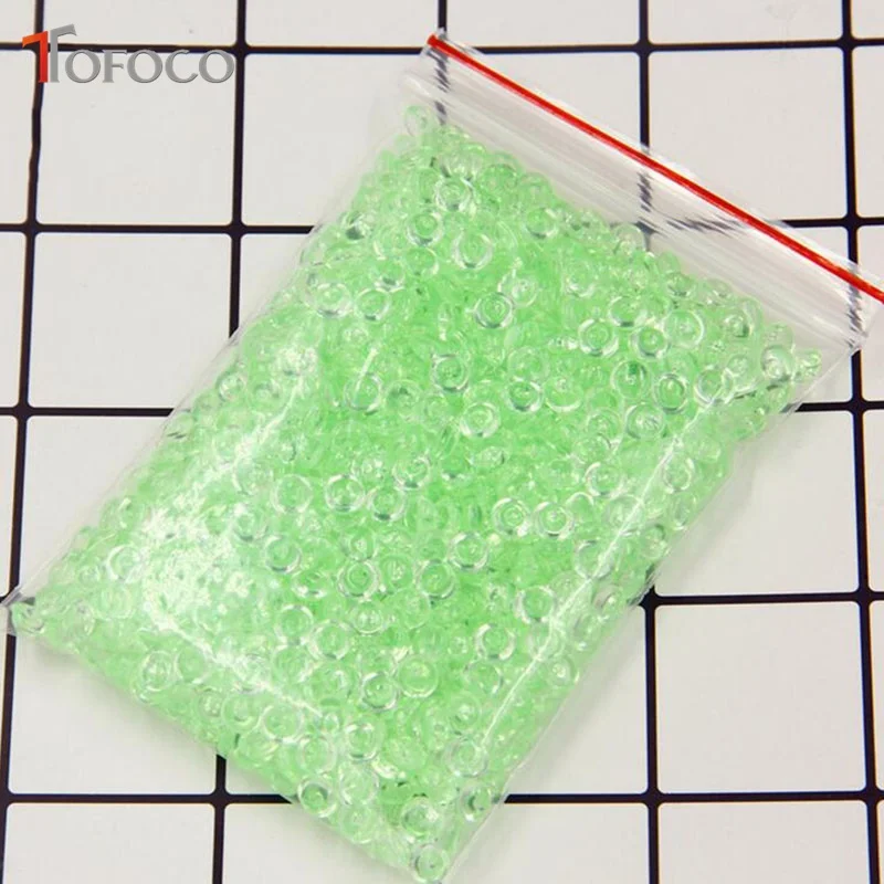 TOFOCO 75 г/пакет прозрачный плоский бисер DIY ручная работа кристаллическая смесь