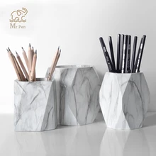 Marble Print Pen Holder Geometric Pencil Case Makeup Brush Storage Box Creative Home Office Desk Ornaments Stationery Gifts Marble Print Pen Holder Geometric Pencil Case Makeup Brush Storage Box Creative Home Office Desk Ornaments Stationery Gifts