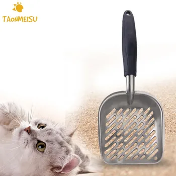 

35*14cm Cat Litter Scoop Aluminum Rubber Shovel Cleaning Garden Pet cat Litter Shovel Tool