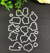 Noel Penguen Metal Kesme Ölür Şablonlar için DIY Scrapbooking/fotoğraf albümü Dekoratif Kabartma kendi başına yap kağıdı Kart Yapımı Proje