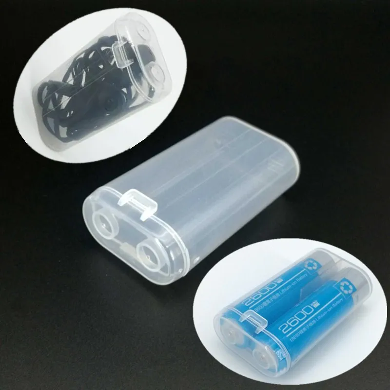 

20Pcs 18650 Battery Case Hoder 2x18650 Waterproof Hard Storage Box Rechargeable Battery Container for Power Bank