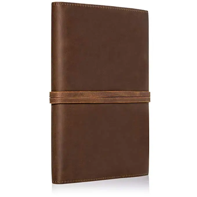 

Genuine leather purse journal notebook handbag sketchbook Handmade Diary Creative Writing Notebooks to write in Large 6x8