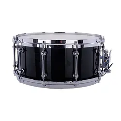 Ударные музыкальные инструменты Snare Drum 14 "* 6,5" Черная живопись полиэстер барабанная головка с барабанными палочками