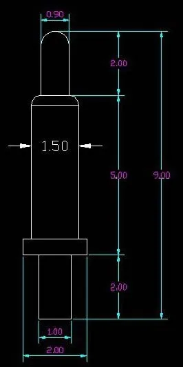 

[PR] pogo pin connector Spring needle Antenna thimble length 7.0MM 2.0MM Free Shipping